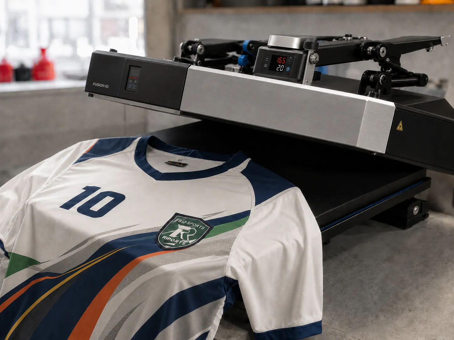 Sublimation printing capability for sportswear