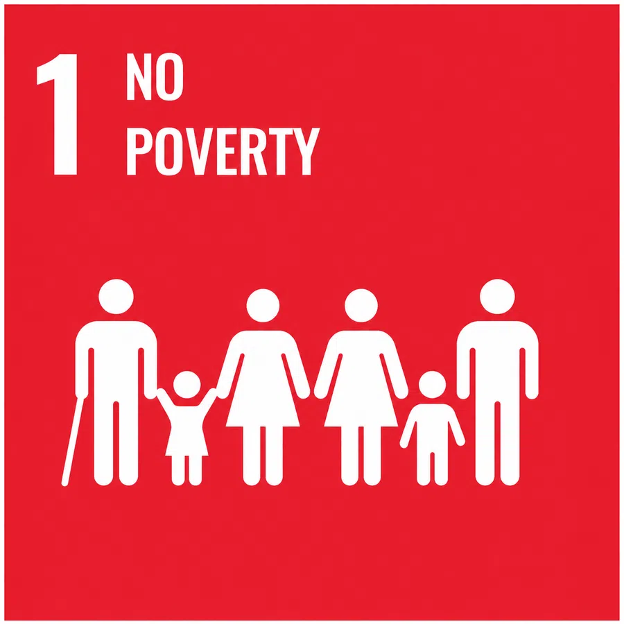 SDG 1 No Poverty card